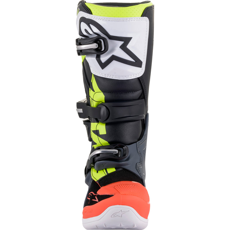 ALPINESTARS Youth Tech 7S Boots Black/Gray/Red/White/Yellow - US