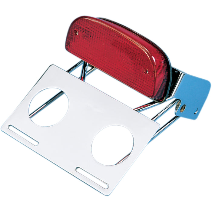 DRAG SPECIALTIES DS-272026 Custom Taillight and Chrome Bracket Assembly Taillight/Bracket Assembly - Chrome