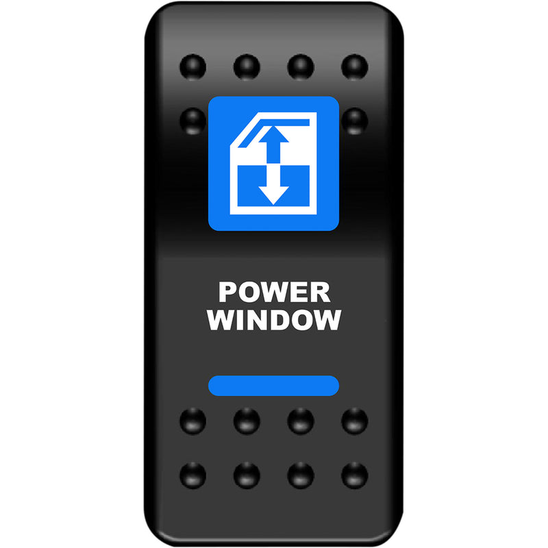 MOOSE OFFROAD 2106-0573 WIN-PWR Rocker Switch power window - blue