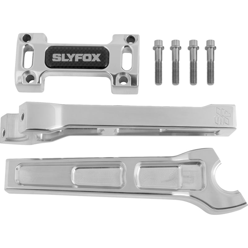 SLYFOX 0602-1538 SF-1003-08-R Handlebar Riser Kit straight - 1-1/8" clamping - 8" rise - raw
