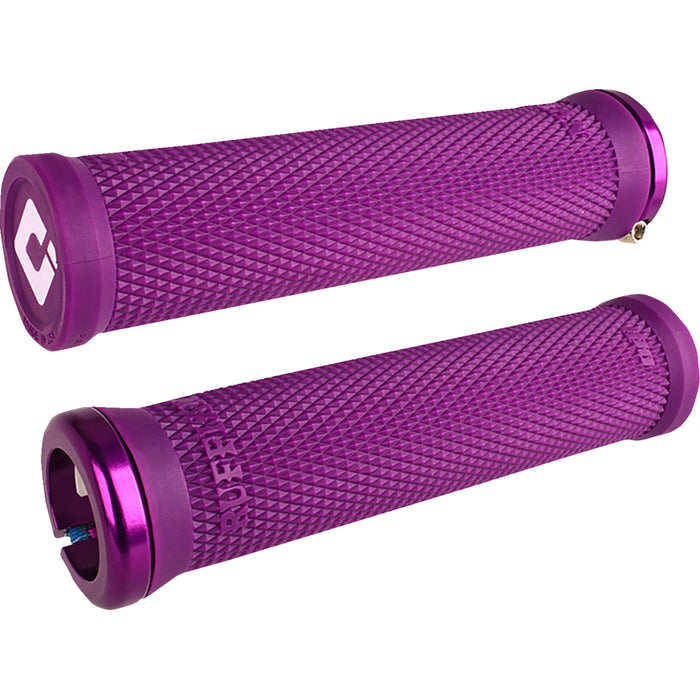 ODI 0630-3338 L33RFPR-PR Ruffian 2.1 Lock-On Grips pwc - purple/purple