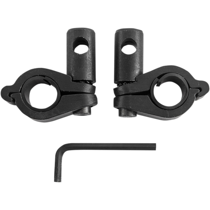 SLIPSTREAMER S1-C S-1-C Replacement Round Windshield Handlebar Clamp Kit Round Bar Clamp Kit - 1"