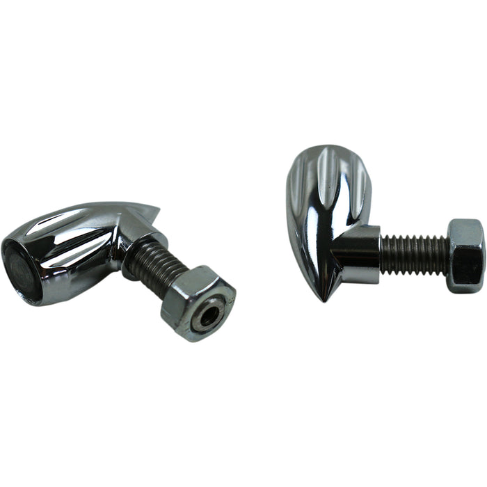 KODLIN USA 2020-1930 K68462 Neowise 3-1 Bullet Rear Indicator Lights - Grooved - Chrome