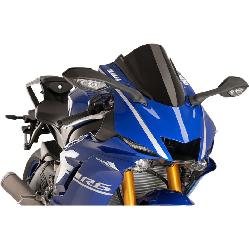 PUIG HI-TECH PARTS 2301-2798 9723N Z-Racing Windscreen Race Windscreen - 14-1/4" - Black - Yamaha