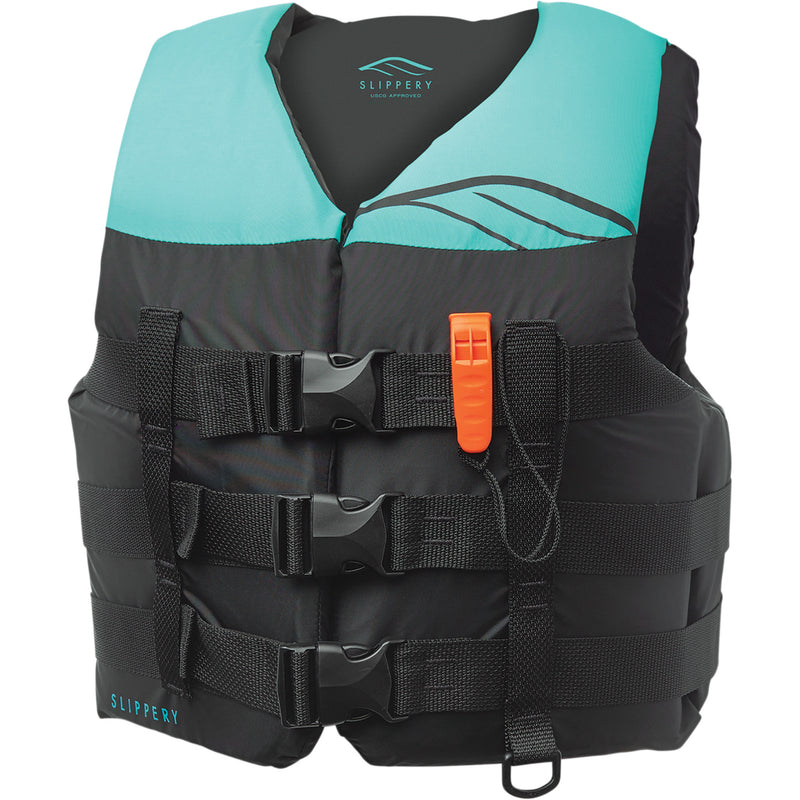 SLIPPERY Women's Hydro Nylon Vest Black/Mint
