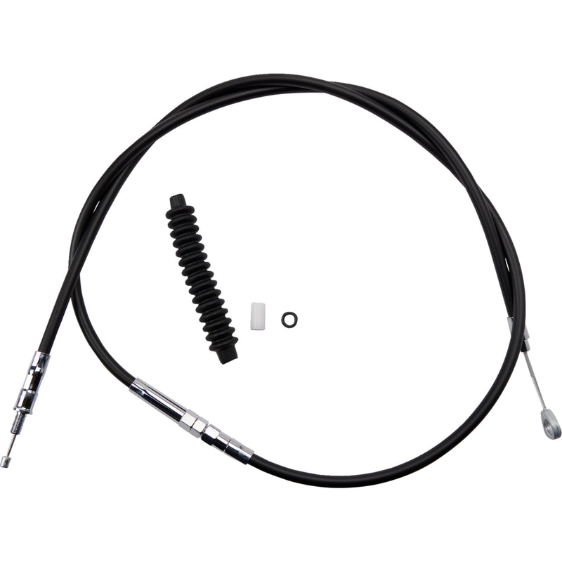 Drag Specialties High-Efficiency Black Vinyl Clutch Cable /16" For Harley Low / Sport / Super 1987-1994