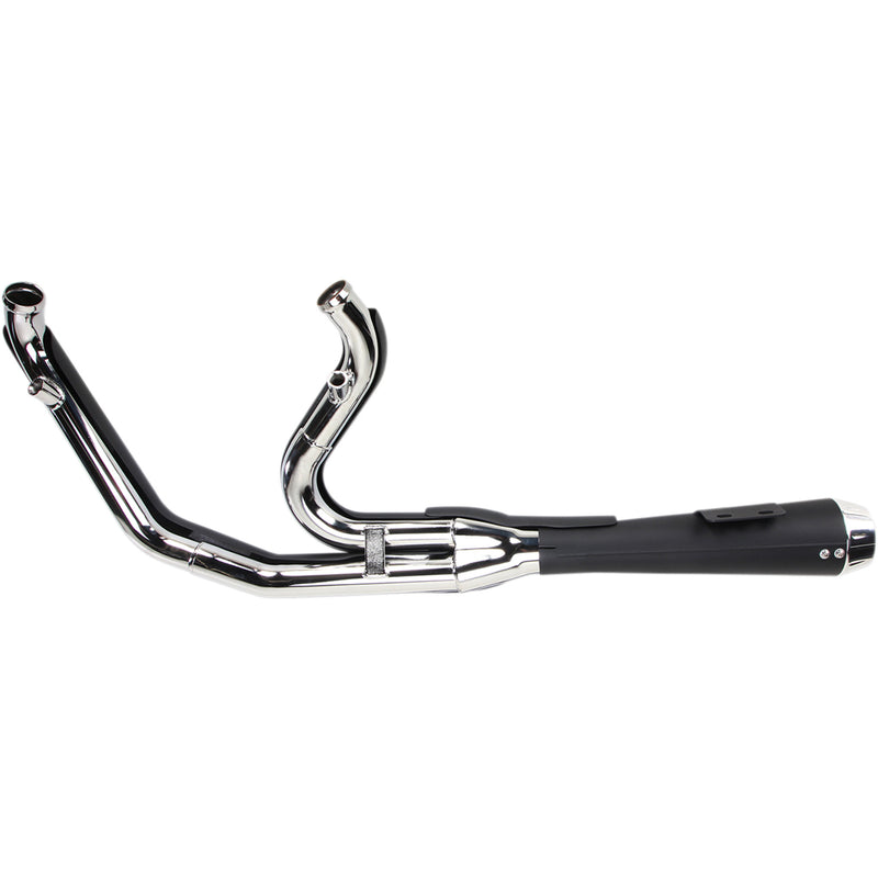 Bassani Xhaust Road Rage 2-Into-1 Exhaust System - 13122J For Harley Dyna 2006-2017
