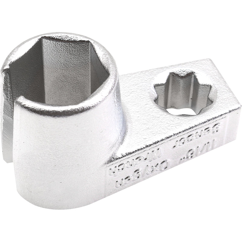 BIKESERVICE 3807-0772 BS4107A Offset Oxygen Sensor Socket Offset Socket - Oxygen Sensor - 11/16"