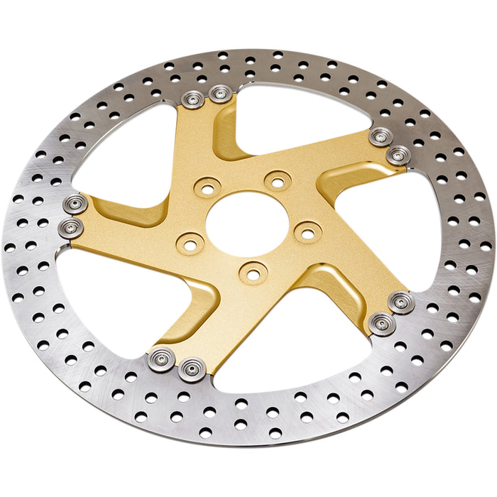 PERFORMANCE MACHINE (PM) 1710-3739 01331800FACLSMG Two-Piece Brake Rotor - Gold Ops Rotor - 11.8" - Front Left