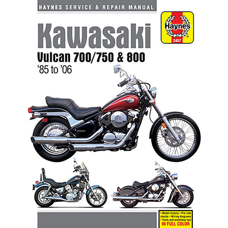 Haynes Service Manual - M2457 Kawasaki 800 Vulcan / VN700A Vulcan / 700 Vulcan 1985-2004