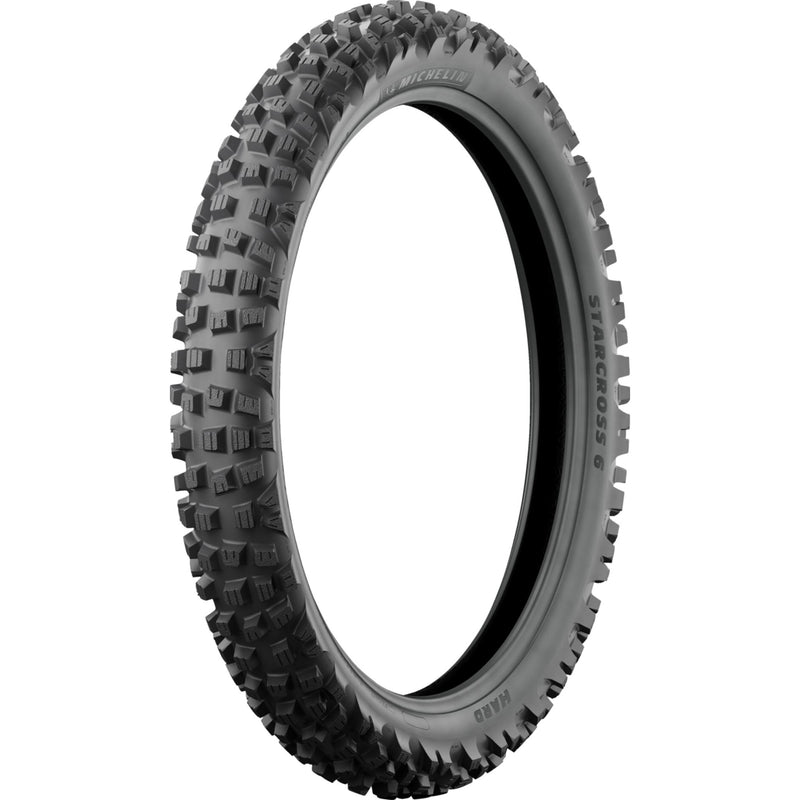 MICHELIN 0312-0475 17740 StarCross 6 Hard Tire Tire - StarCross 6 Hard - Front - 90/100-21 - 57M