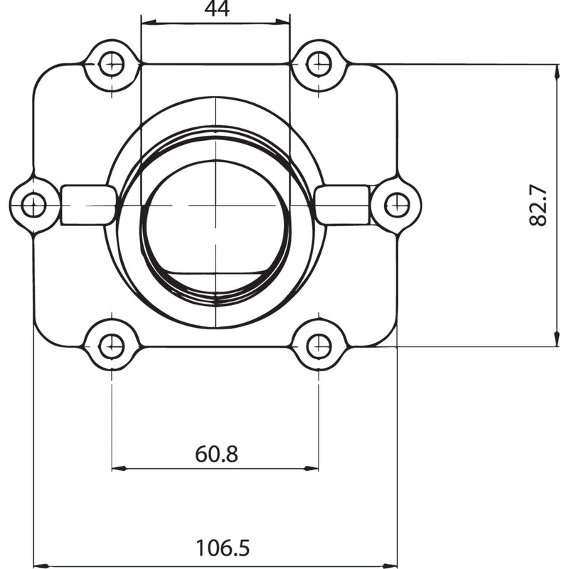 Kimpex Mounting Flange - 104607 Polaris Snowmobiles 2007-2009
