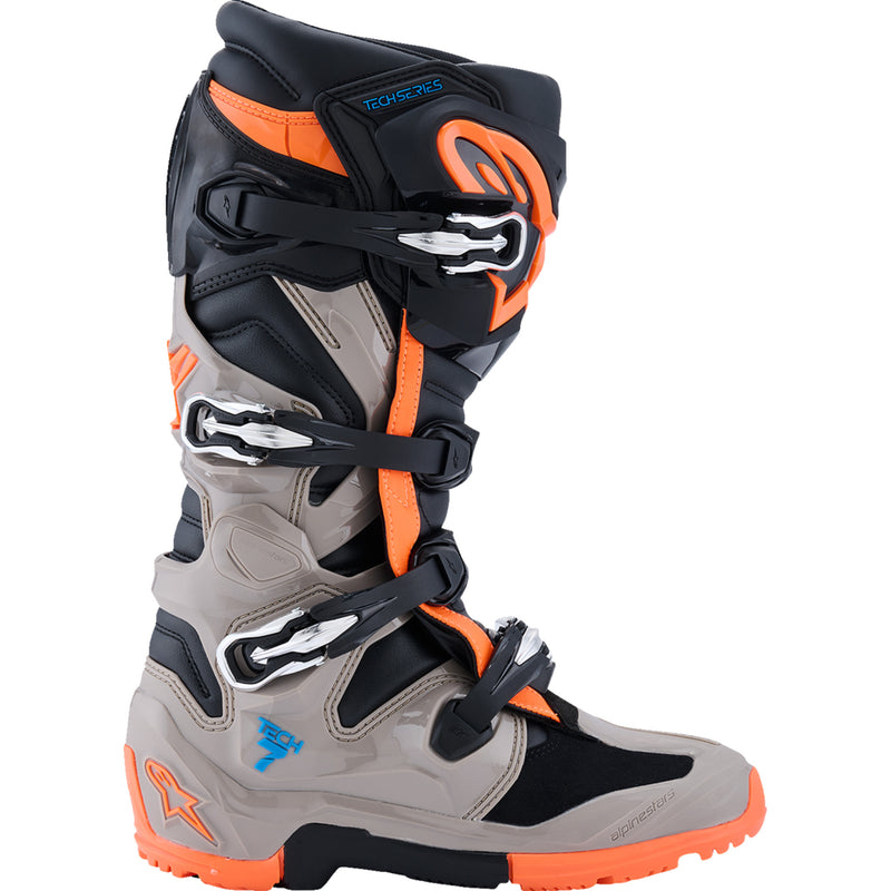 ALPINESTARS Tech 7 Enduro Boots Black/Warm - Gray/Fluorescent Orange US