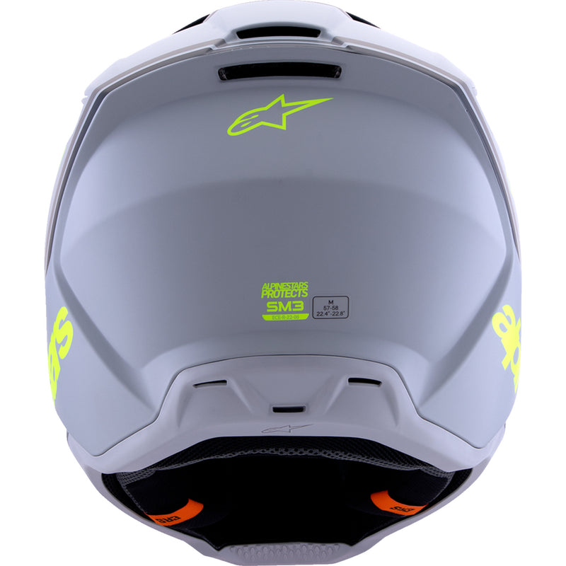 ALPINESTARS SM3 Radium Helmet - Matte Gray/Black/Yellow Fluo