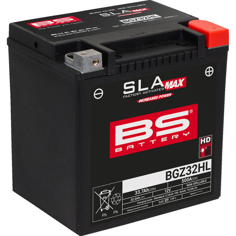 Bs Battery BGZ Battery - 300935 For Harley Motorcycles 1978-2024 | Arctic Cat Prowler 2020-2023 | BMW 18 / 18 Classic / 18 Transcontinental 2021-2025