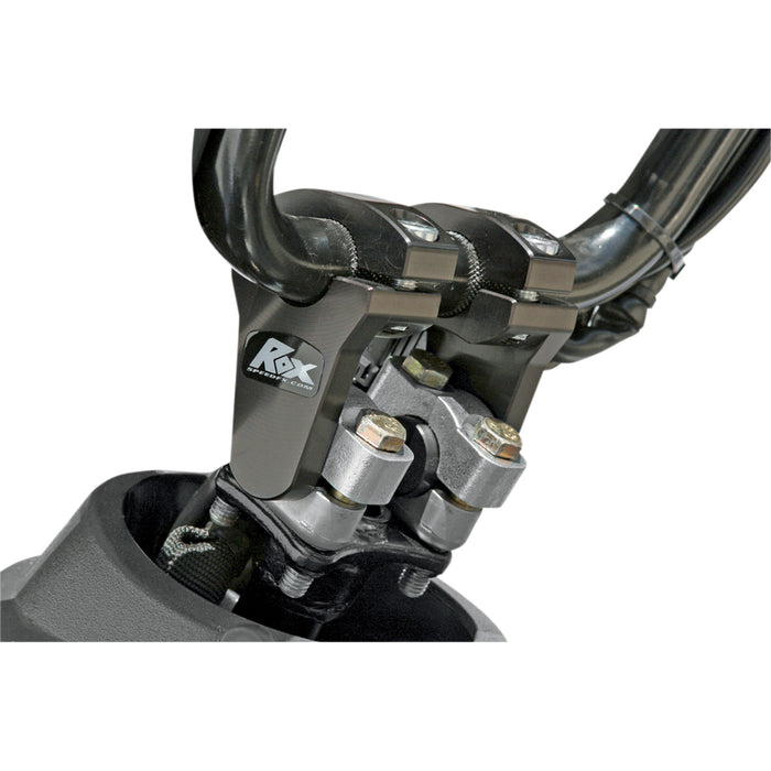 ROX SPEED FX 0602-0296 1R-P2SS Pivoting Handlebar Riser for 7/8" Bar Clamps Risers - Pivot - 2" - Black