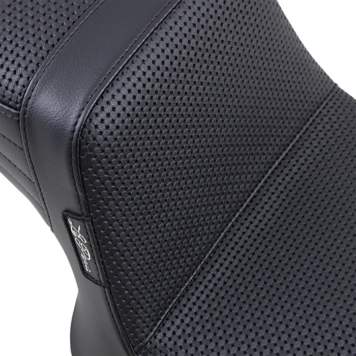 LE PERA 0805-0145 L-588BW Tailwhip Seat - Basketweave - Black - FXR