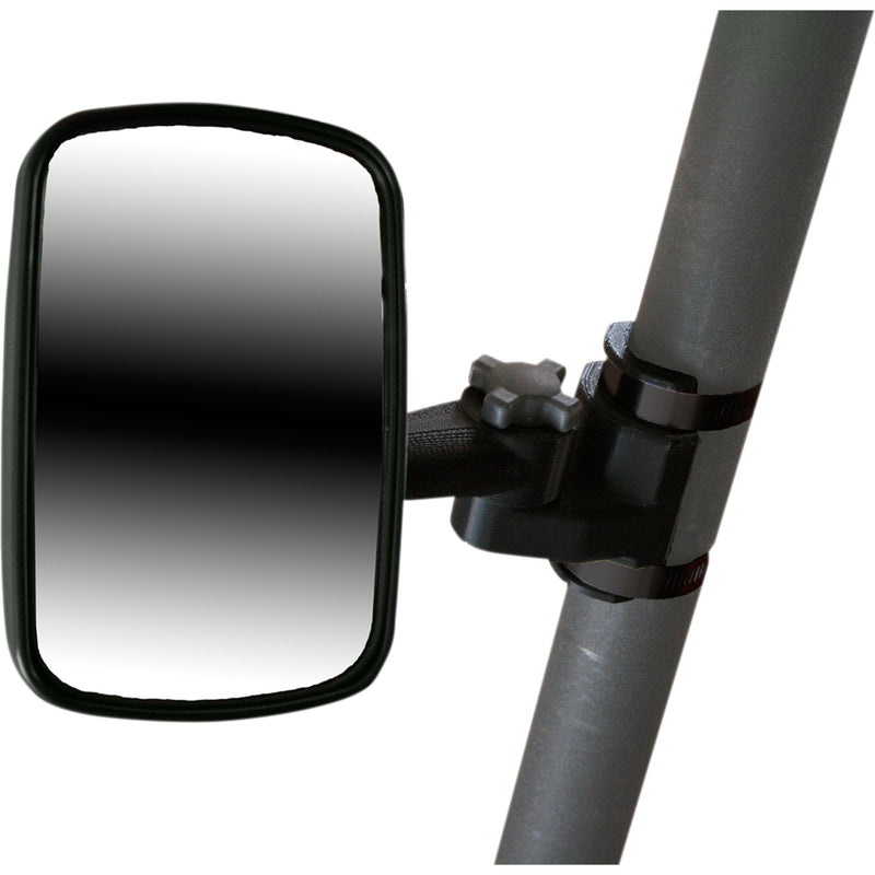 ATV-TEK 0640-0780 UTVMIR1 Clearview™ Mirror with Vibration Isolator Mount Mirror - Clearview - Side View - Breakaway - Rectangle - Black