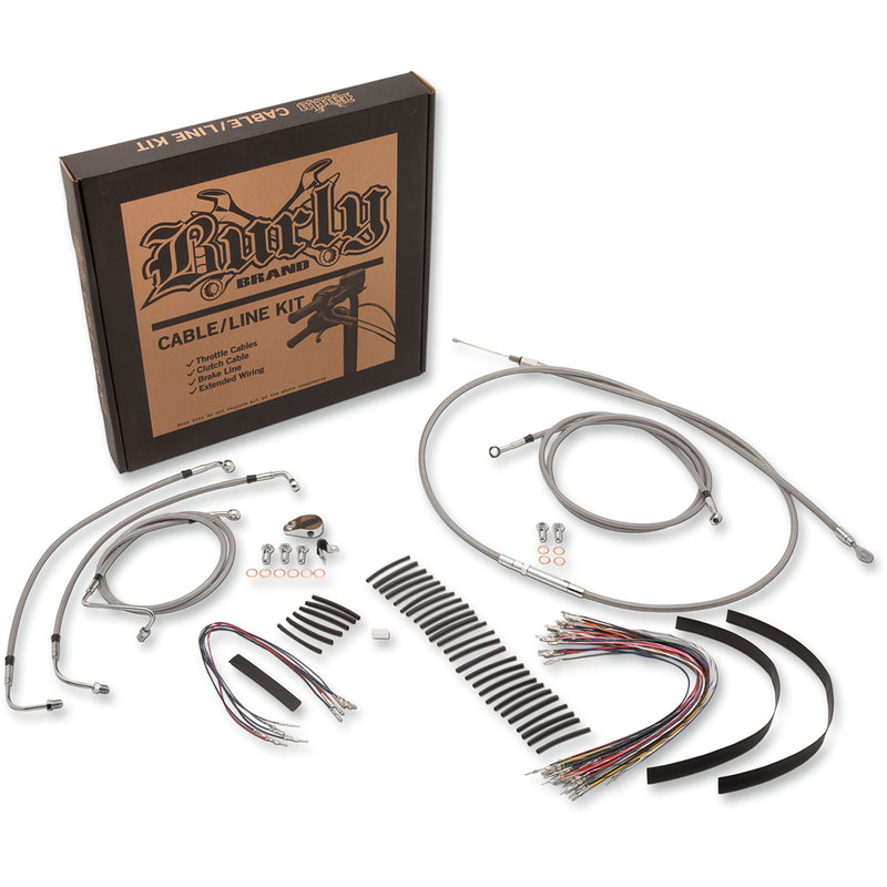 Burly Brand Complete Cable Kit - B30-1102 For Harley Touring 2008-2013