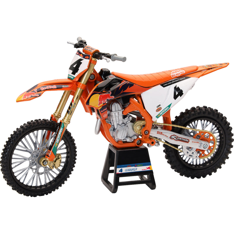 NEW RAY TOYS 7001-0104 58473 Red Bull KTM 450 SX-F chase sexton #4 - 1:12 scale