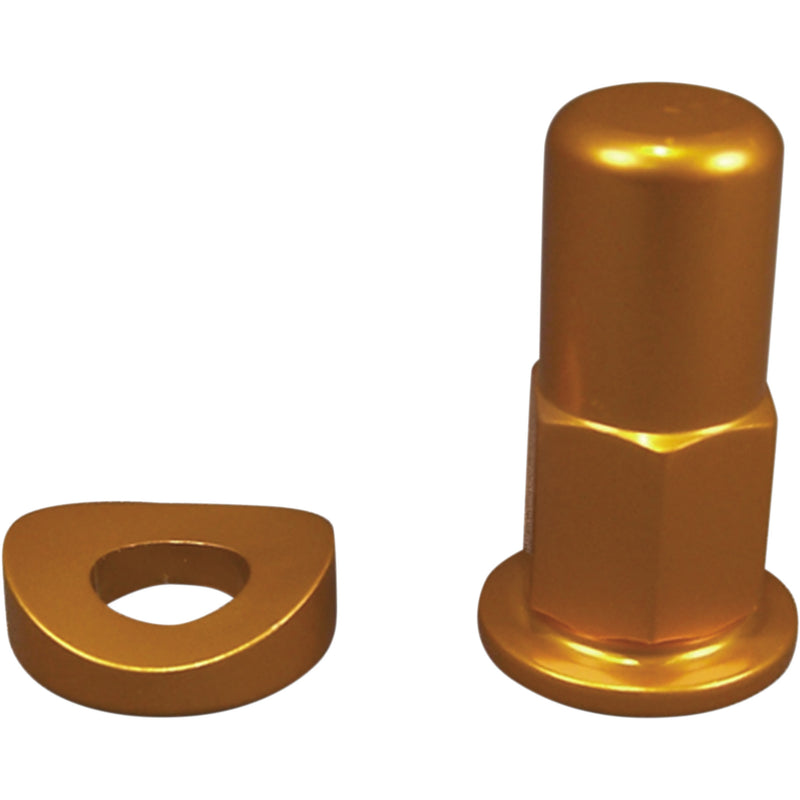 NO TOIL 0220-0006 NTRK-002 Rim Lock Tower Nut/Spacer Kit Rim Lock Nut/Spacer - Kit - Gold