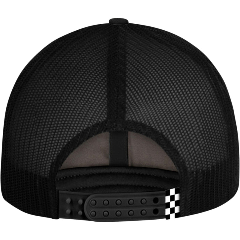 YAMAHA APPAREL 2501-3918 NP21A-H2739 Yamaha Flat Bill Hat Yamaha Speed Hat - Black/Red