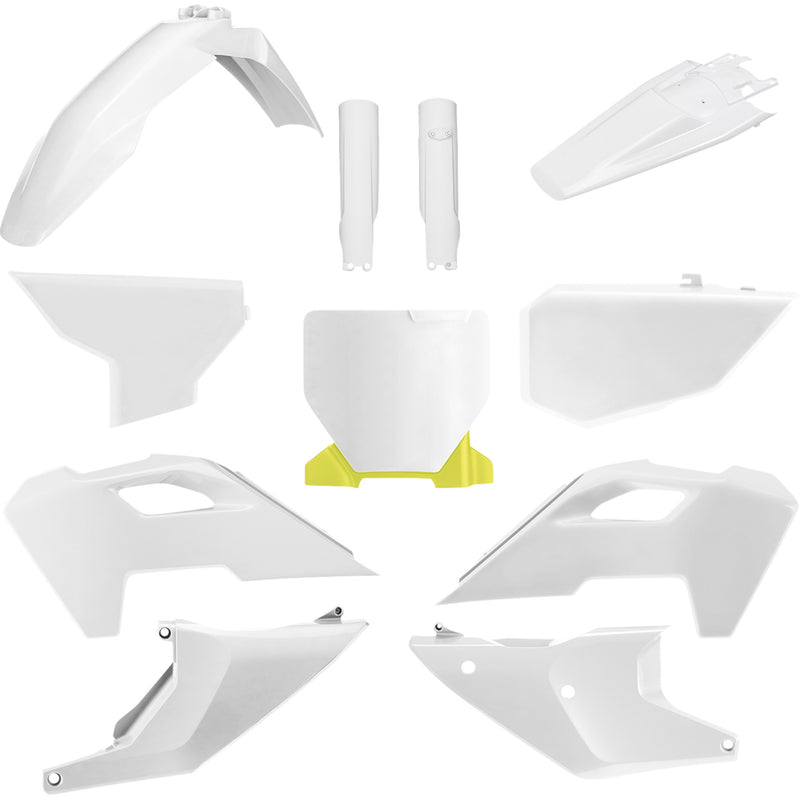 POLISPORT 1403-4640 91102 Body Kit For Husqvarna Full Plastic Kit - White - Husqvarna - FC/FX/TC/TX '23-'24