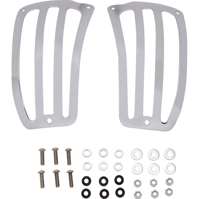 COBRA 1510-0187 02-6943 Saddlebag Lid Guards chrome