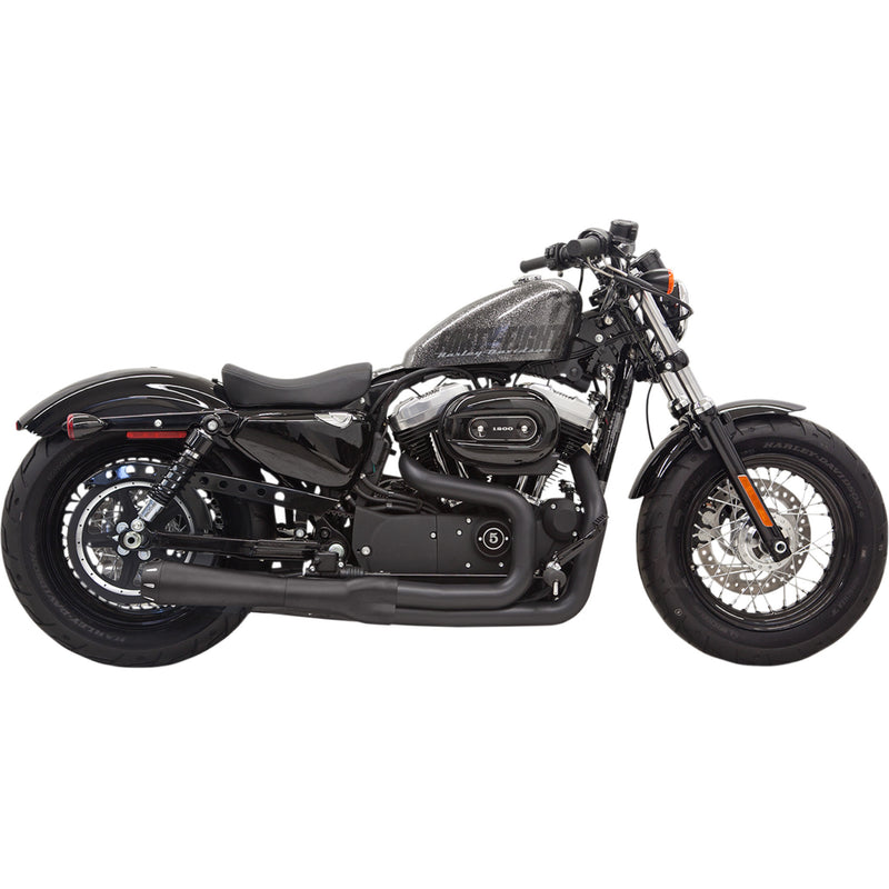 Bassani Xhaust Road Rage II Mega Power 2-Into-1 Exhaust System - 1X32RB For Harley Sportster 2014-2020