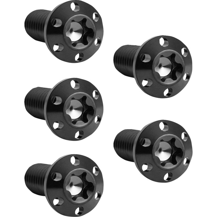 ARLEN NESS 2401-1702 300-910 Holeshot Brake Rotor Bolt Kit - Holeshot/Brake Rotor/Rear - Hub Mount - Black - 3/8"-16 x 1" - 5 Pack