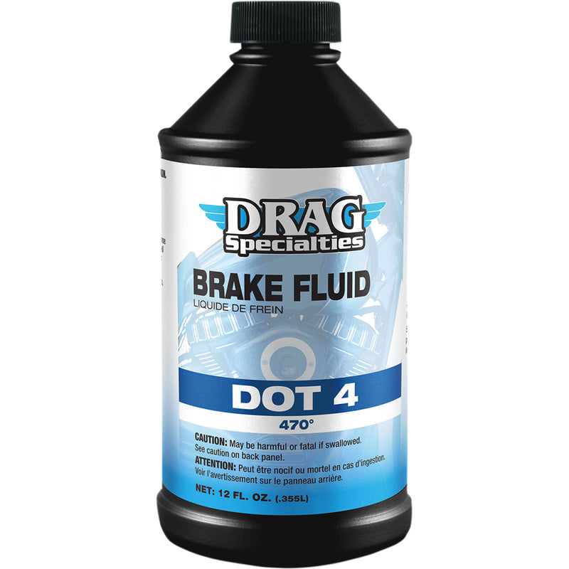 DRAG SPECIALTIES OIL 3703-0057 DOT 4 Brake Fluid 12 u.s. fl oz.