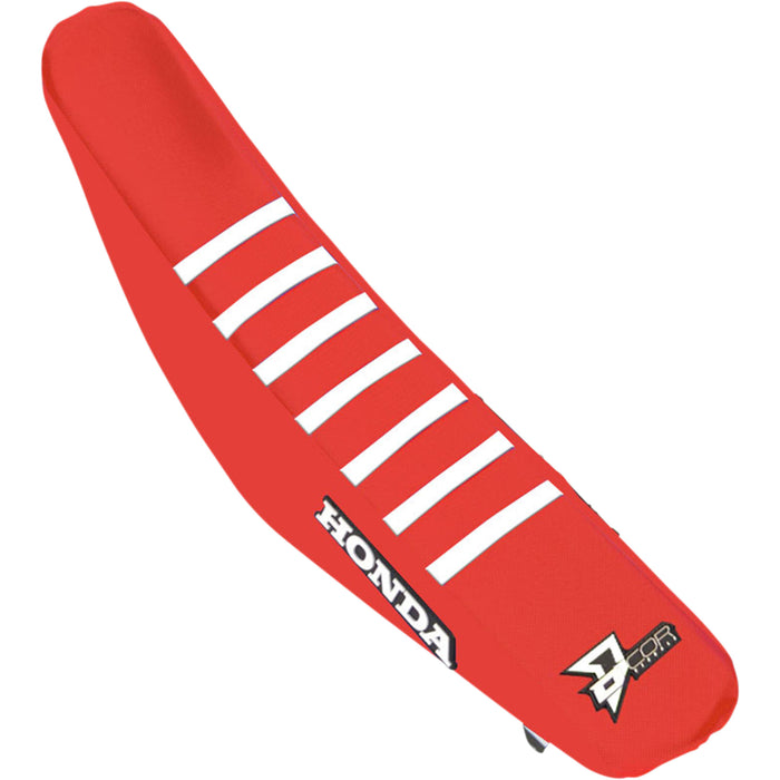 D'COR VISUALS 0821-3398 30-10-127 Seat Cover red/white - cr125 '02-'08