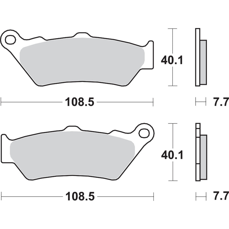 Sbs Brake Pad - 674HF For BMW Motorcycles 1994-2024 | Ducati Motorcycles 2015-2023 | Aprilia Pegaso 650 / 1000 Caponord / Tuareg 660 1999-2008