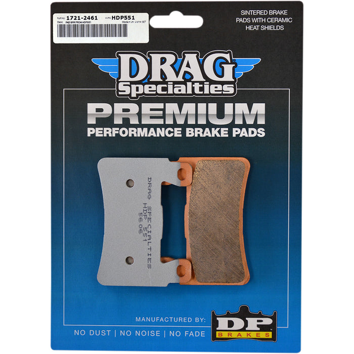 DRAG SPECIALTIES 1721-2461 Sintered Metal Harley/Buell Brake Pads- Softail