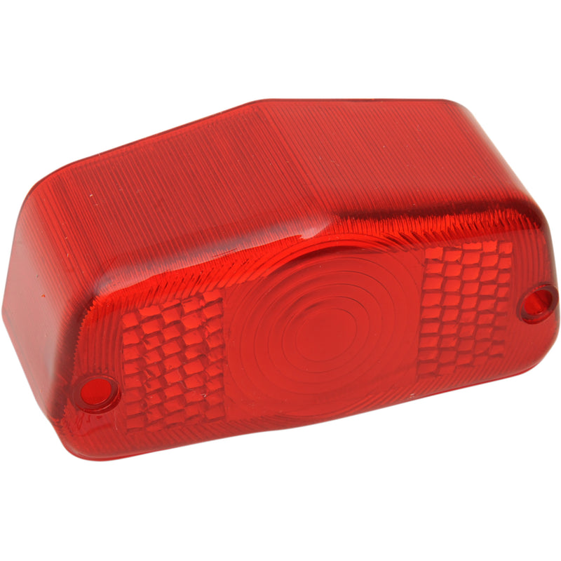 EMGO 2010-0413 62-21530 Replacement Lens for Lucas-Style Taillight Taillight Lens - Red