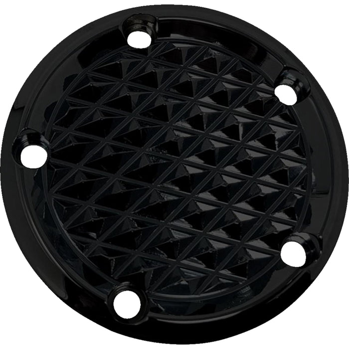 COVINGTONS 0940-2055 C3093-B Points Cover - Diamondback - Black - Twin Cam