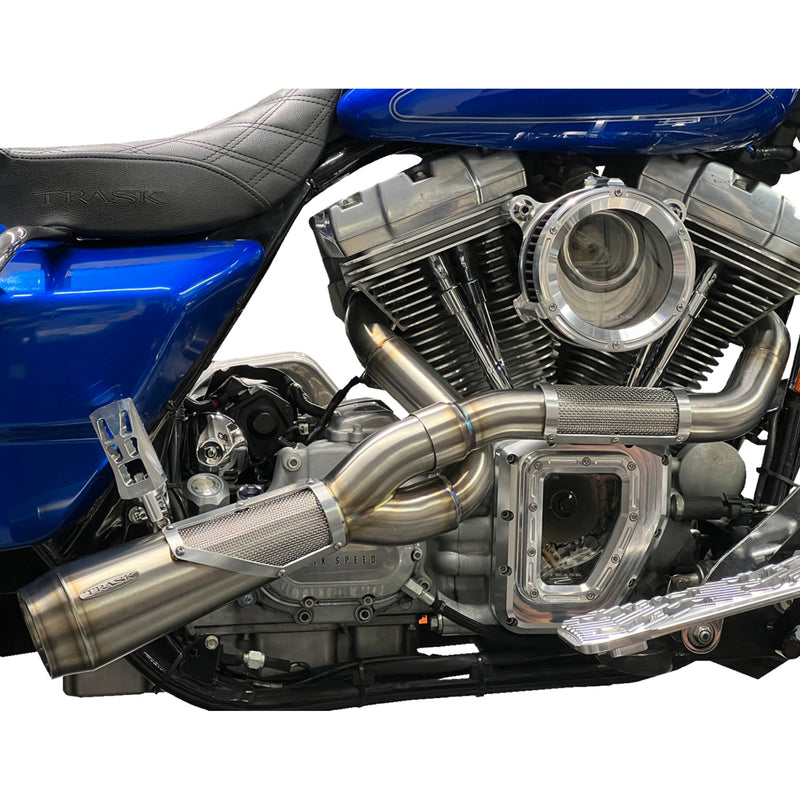 Trask Big Sexy 2-Into-1 Exhaust System - TM-5120 For Harley Touring 2007-2016