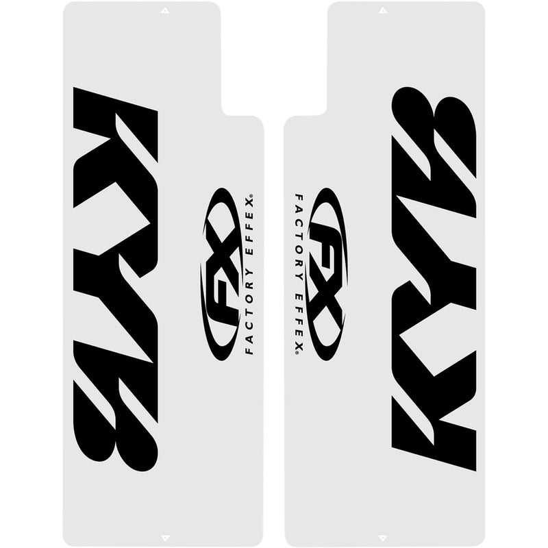 FACTORY EFFEX 4320-0696 10-38002 Fork Shields — KYB Fork Shield Decal - Upper - Kayaba - Black