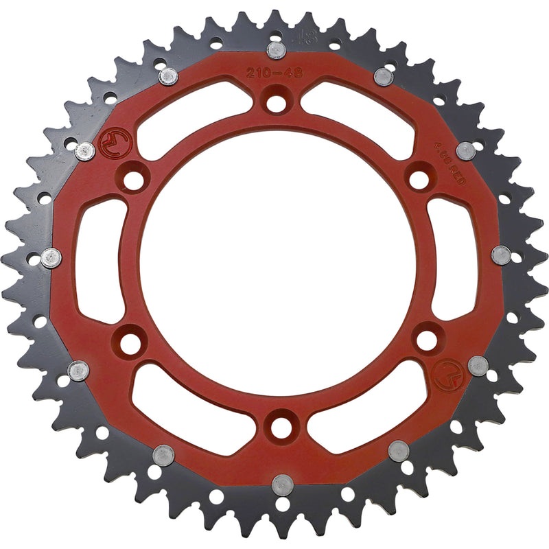 MOOSE OFFROAD 1210-1462 1210-210-48-13X Dual Sprocket red - 48 tooth