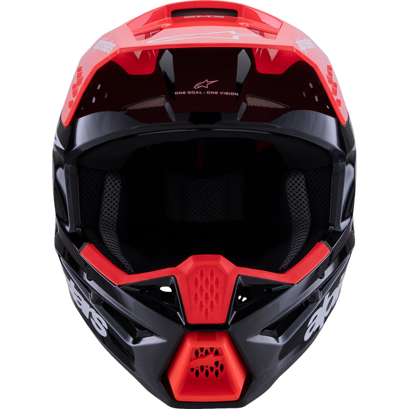 ALPINESTARS SM3 Radium Helmet - Gloss Black/Red Fluo/White