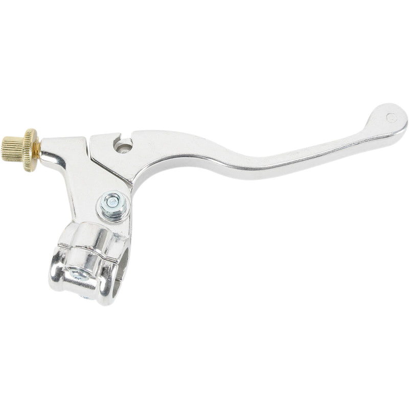 PARTS UNLIMITED 43-4102L Shorty Style Power Lever Assembly Lever Assembly - Left Hand - Shorty - Yamaha - Silver
