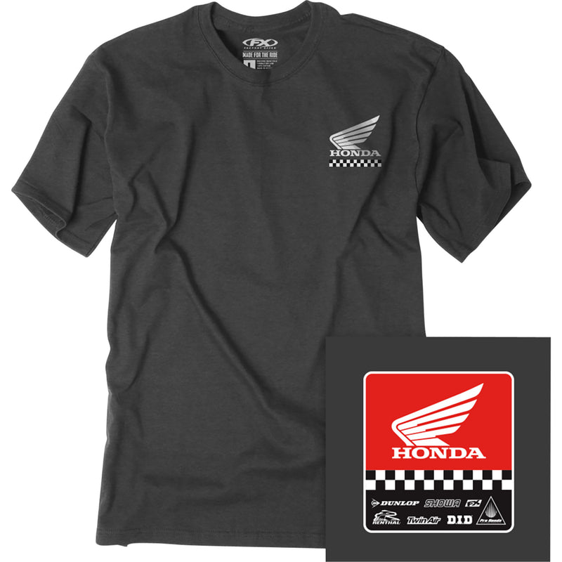 FACTORY EFFEX Youth Starting Line T-Shirt Honda - Heather Charcoal