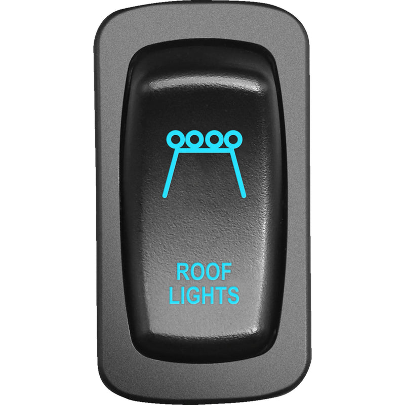 MOOSE OFFROAD 2106-0595 RFL-CAR-B Low-Profile Switch Switch - Roof Light - Blue