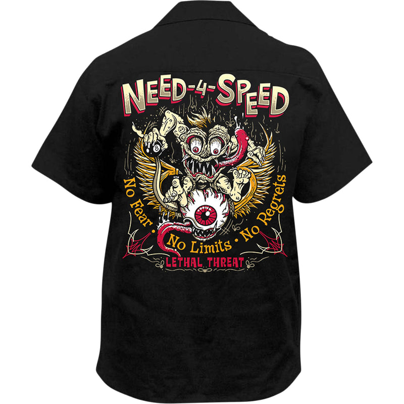 LETHAL THREAT 3040-3141 HW50232XL Need 4 Speed Shirt black - xl