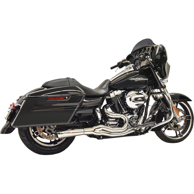 Bassani Xhaust 2-Into-1 Exhaust System - 1F62C For Harley Touring 2007-2016