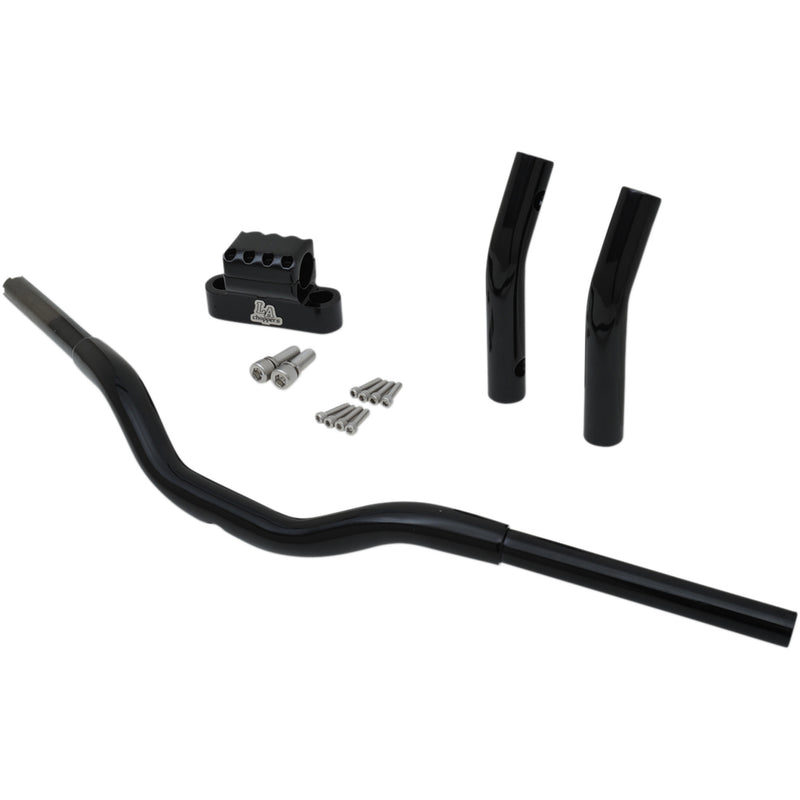 LA CHOPPERS 0601-4461 LA-7336-08B Kage Fighter-T Pullback Handlebar - 11" - Black