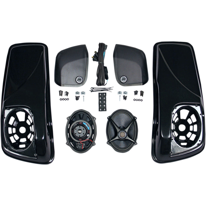 J & M 4405-0489 HSBL-145X7-XXR Saddlebag-Lid Kit w/ROKKER® XXR 5X7” Speakers Speakers/Lids - 5' x '7