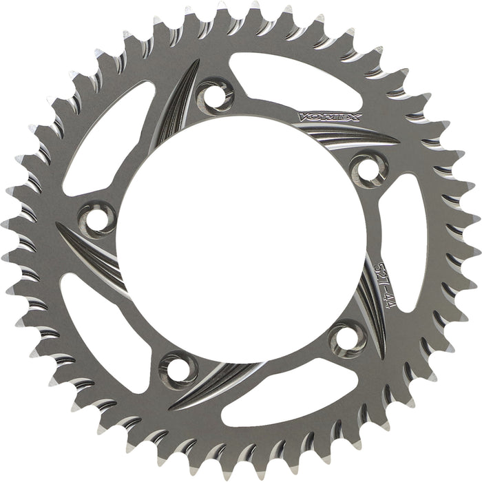 VORTEX 1211-0416 527-44 Aluminum Rear Sprocket Aluminum Sprocket - Silver - Rear - 44 Tooth