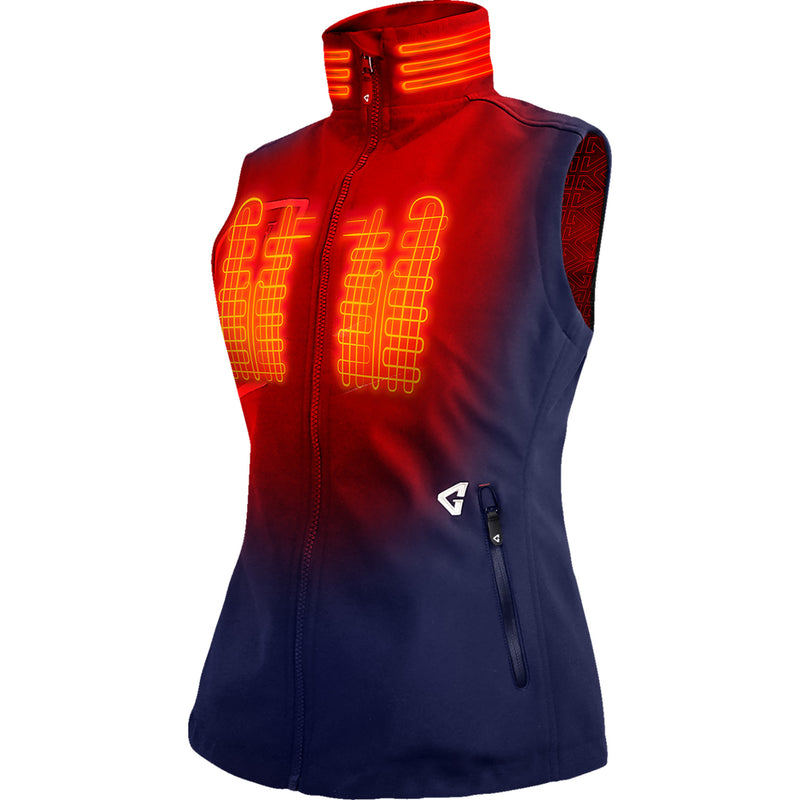 GERBING HEATED CLOTHING Women's 7V Torrid Softshell Vest 2.0 Navy