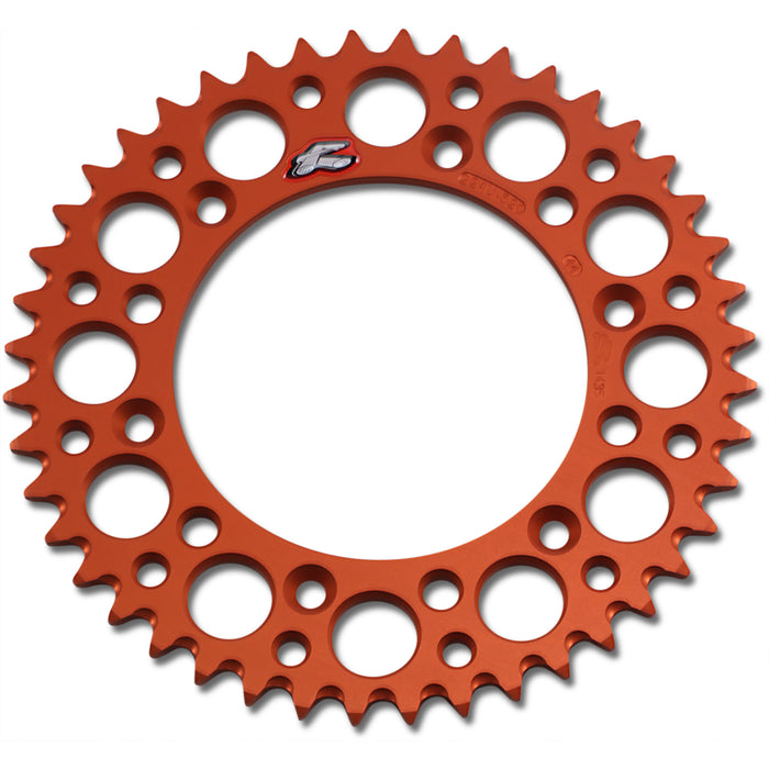 RENTHAL 1211-2470 224U-520-44GPOR Rear Sprocket Sprocket - Orange - 44 Tooth